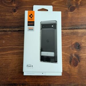 NEW Spigen Clear Phone Case For Pixel 6 with Stand